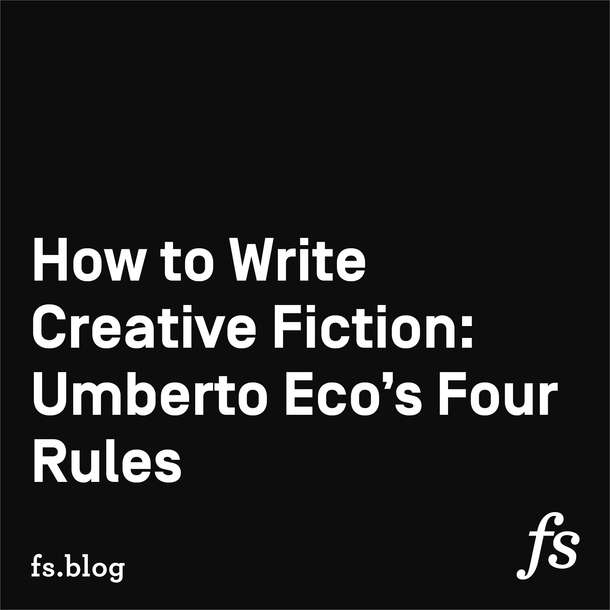  Umberto Eco (1932–2016) was one of the bestselling authors of all time. In Confessions of a Young Novelist, he shares some unique advice for writin